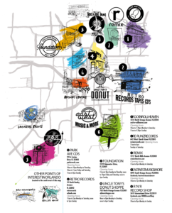 Long Live Vinyl Orlando Record Store Map