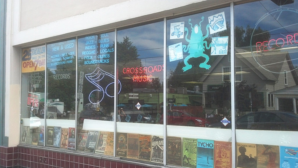 Crossroads Music Portland Oregon store front on Hawthorne